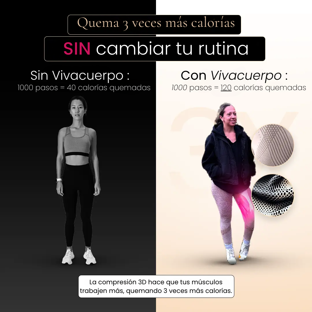 Leggings 3D VivaCuerpo™ - Rojo
